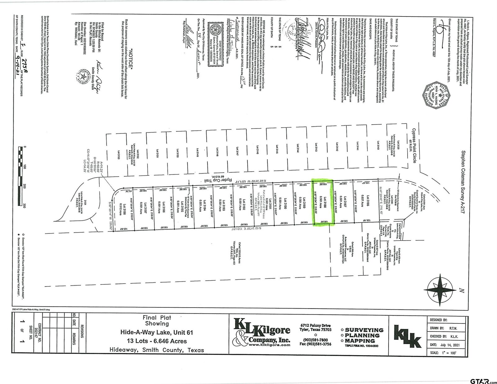 Property Photo:  91 Ryder Cup Trail  TX 75771 