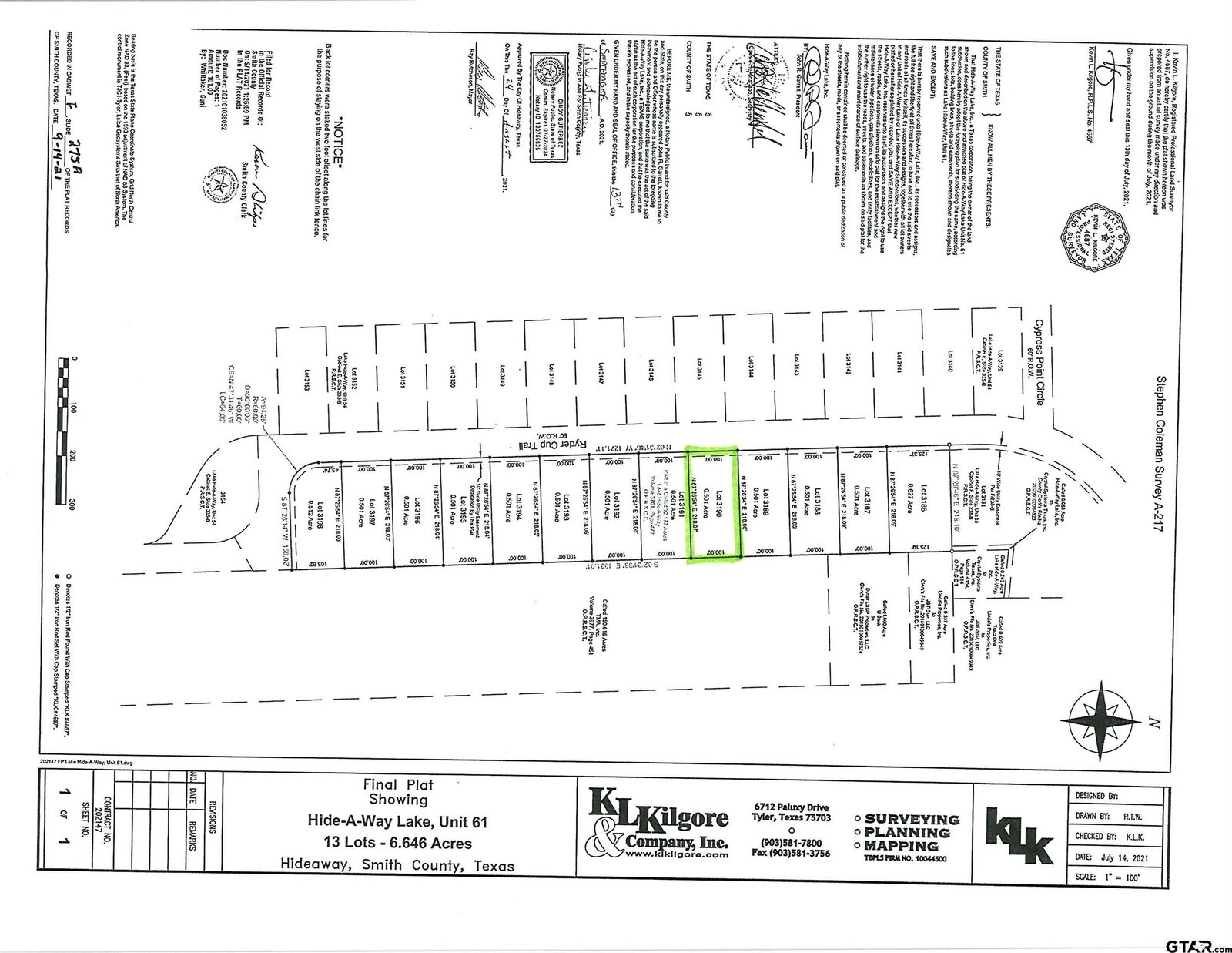 Property Photo:  87 Ryder Cup Trail  TX 75771 