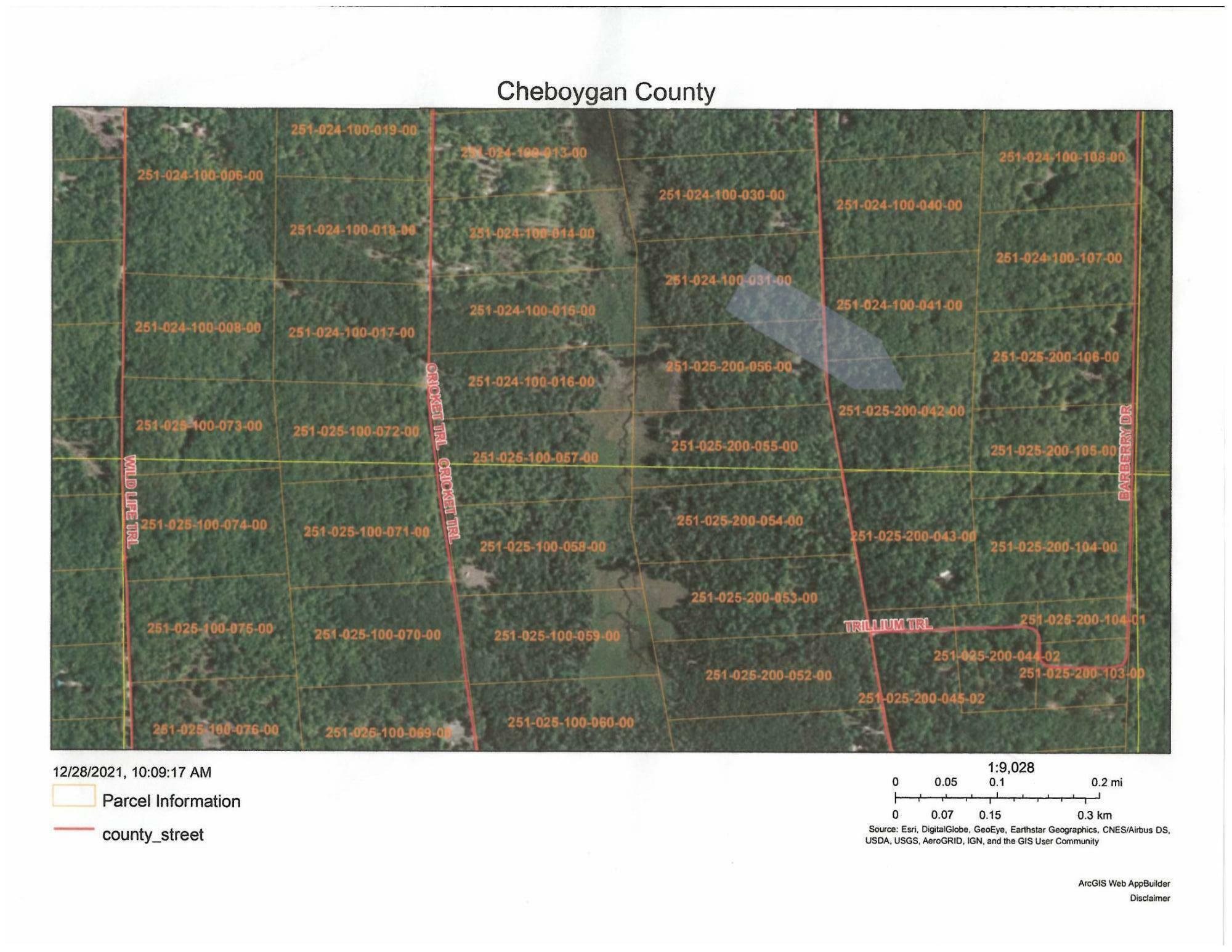 Property Photo:  16115 Bull Run Trail Parcel 42  MI 49799 