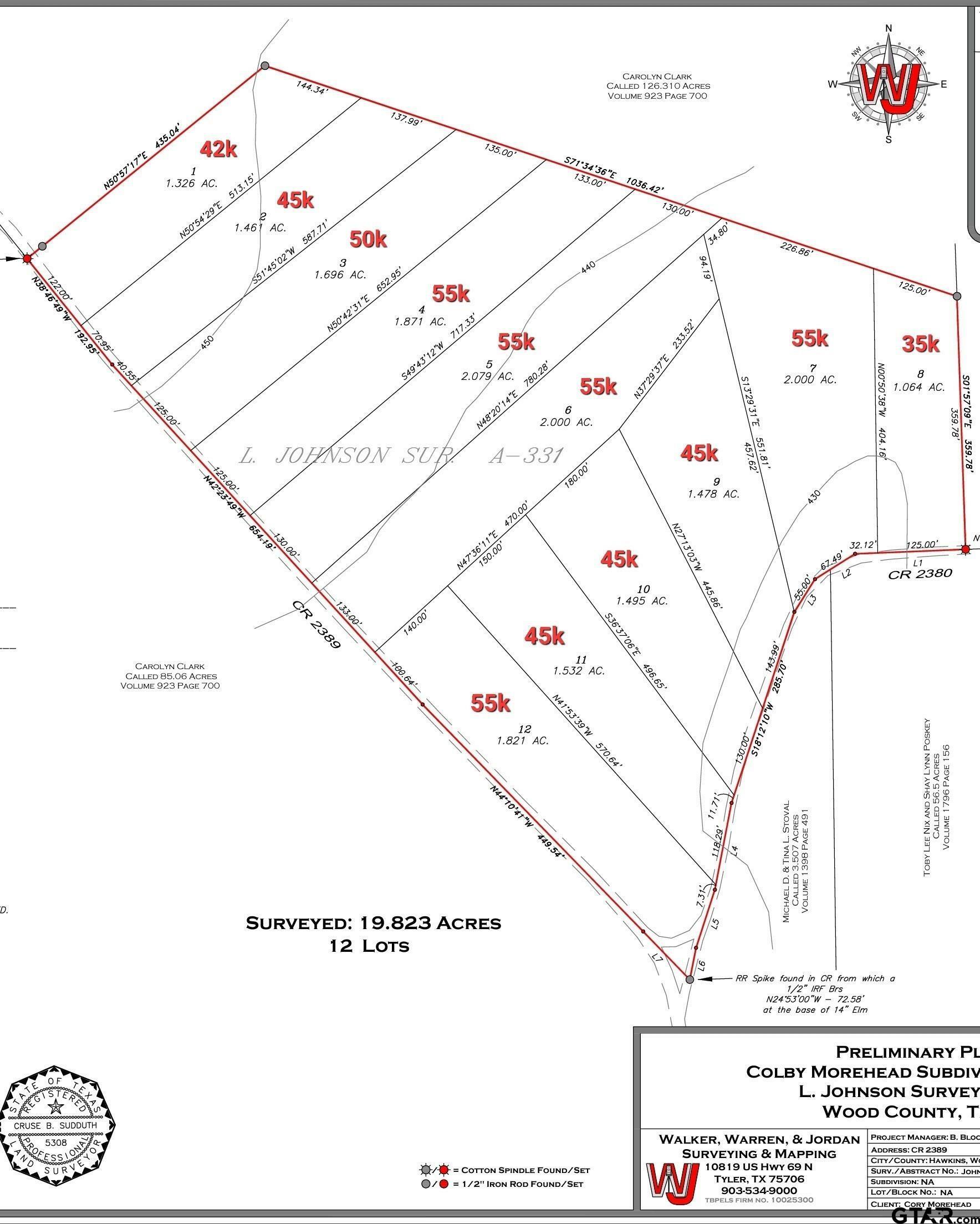 Property Photo:  Lot 1 Cr 2389  TX 75410 