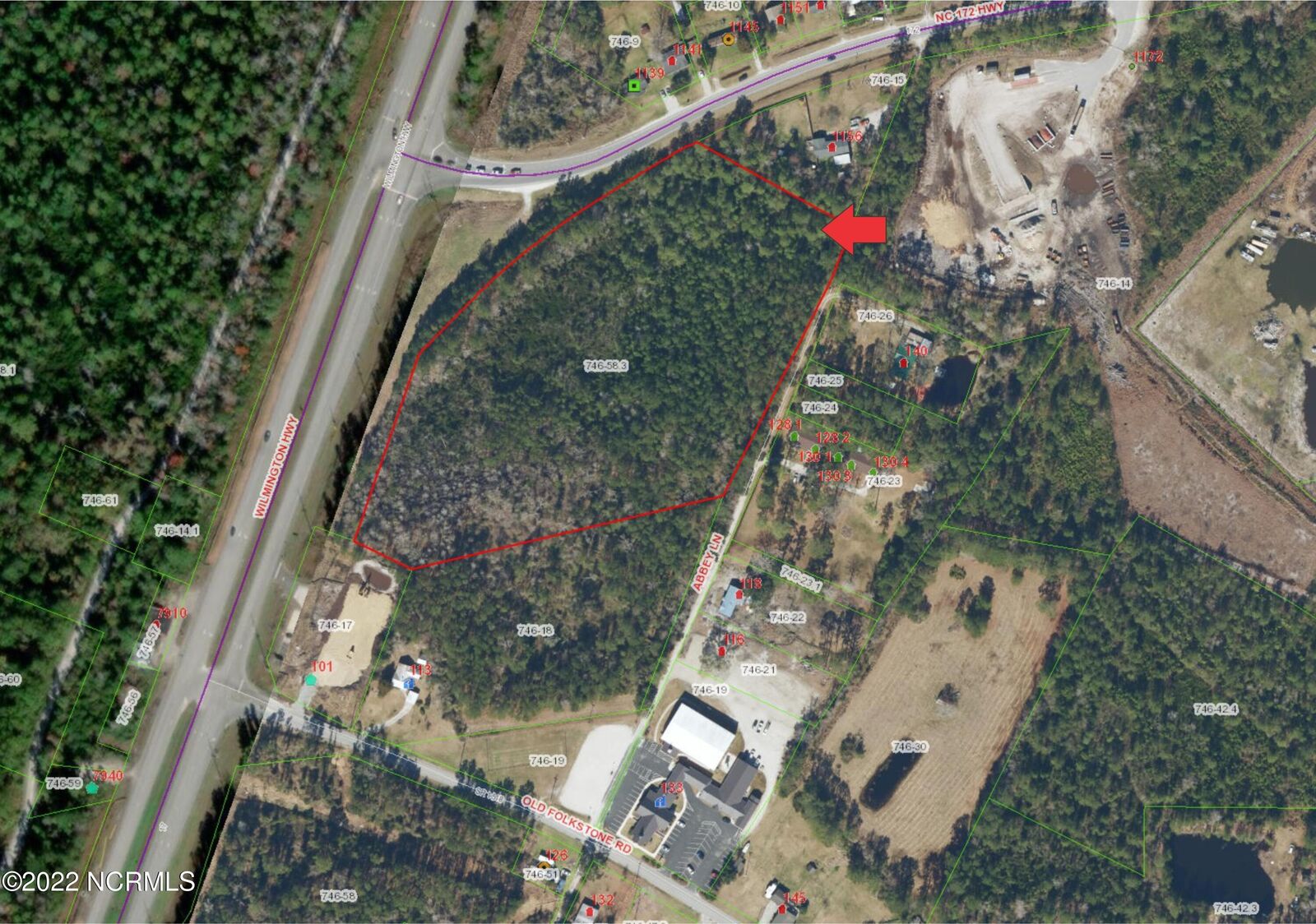 Property Photo:  9.75 Acres Wilmington Hwy Highway  NC 28445 
