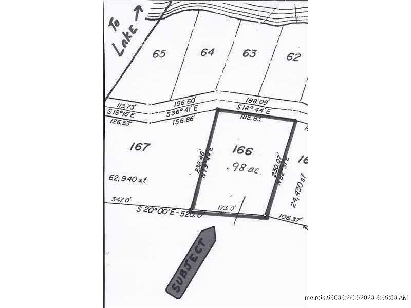 Property Photo:  Lot 166 Nicolin Road  ME 04605 