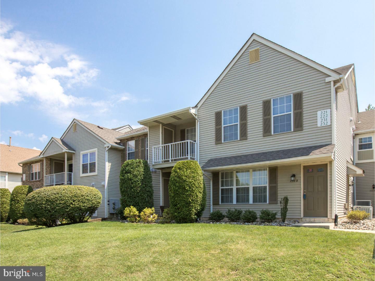 Property Photo: 232 Thornwood Drive B NJ 08054