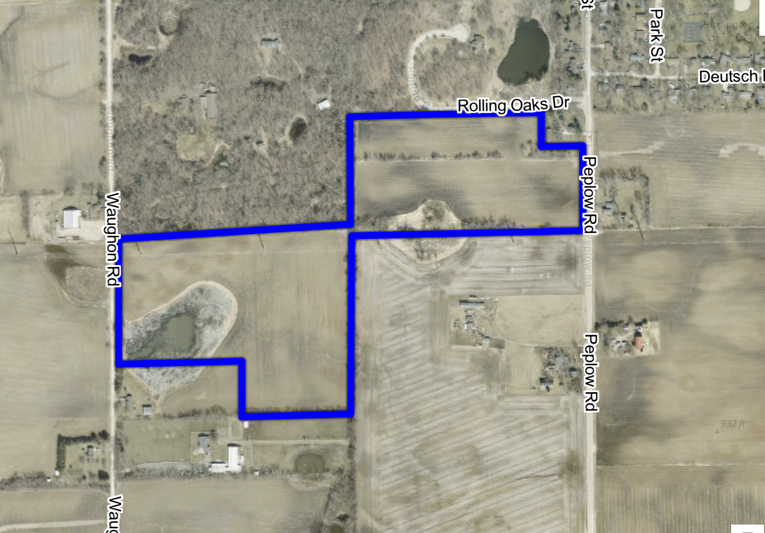 Property Photo:  45 Acres Peplow Road  IL 60109 