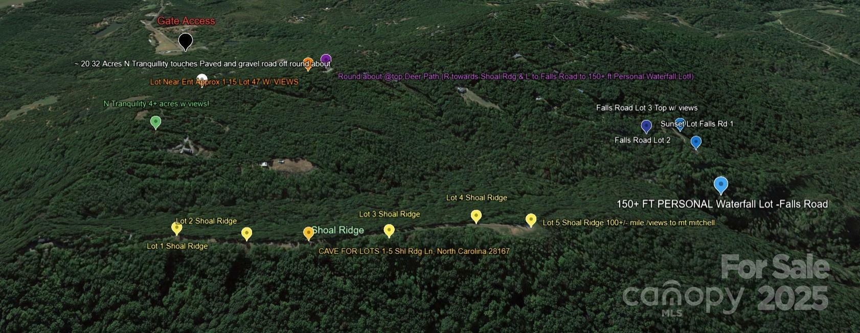 Property Photo: 20.32 Acres N Tranquility Trail NC 28167