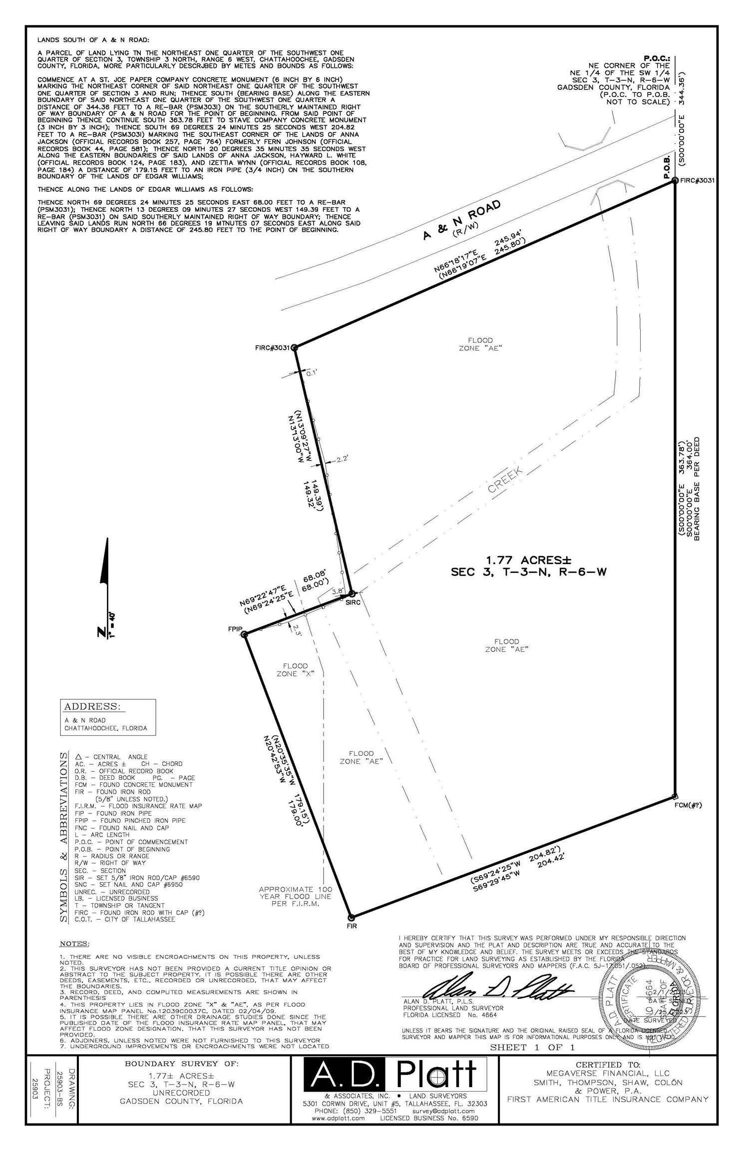 Property Photo:  1.5 Ac A & N Road --  FL 32324 