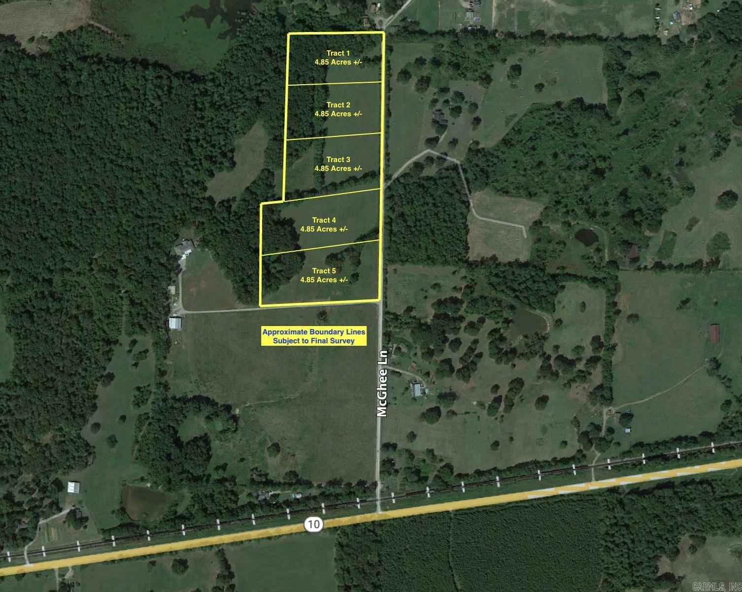 Property Photo:  Tract 5 McGhee Lane  AR 72125 