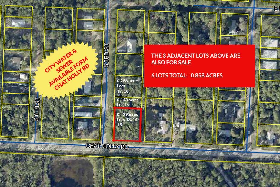 Property Photo:  Lots13-15 Chat Holley Road  FL 32459 