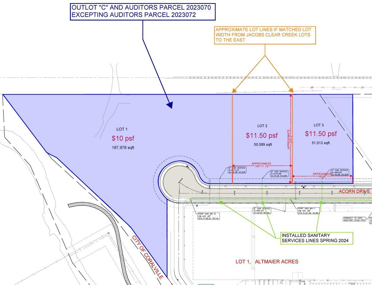 Property Photo: Lot 1 Outlot C Acorn Dr IA 52241