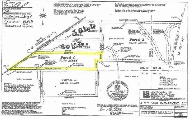 Property Photo:  Parcel C N Factory (Hwy 1080) Road  LA 70437 