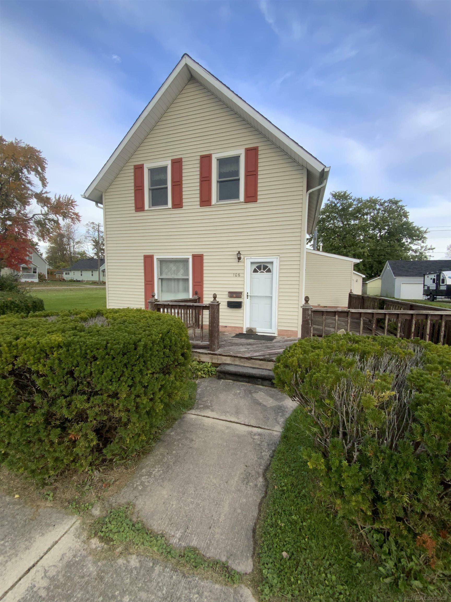 Property Photo:  106 N Kennefic Street  MI 48097 