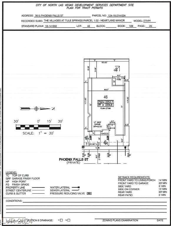 Property Photo:  7615 Phoenix Falls Street Lot 46  NV 89084 