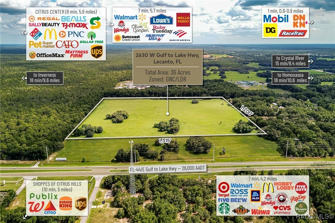 Property Photo:  2630 W Gulf To Lake Highway  FL 34461 