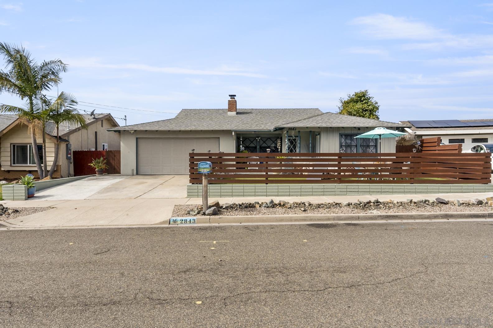 Property Photo: 2843 Todd St. CA 92054