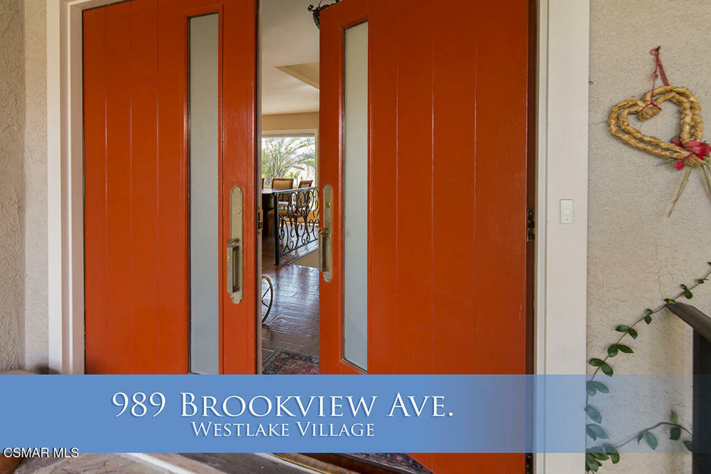 Property Photo: 989 Brookview Avenue CA 91361