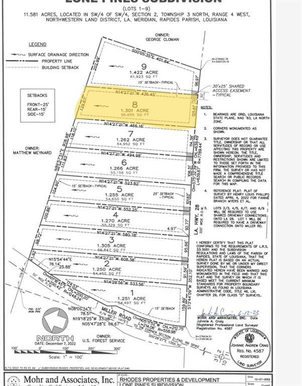 Property Photo:  Lot 8 - Tbd 28 West Highway  LA 71409 