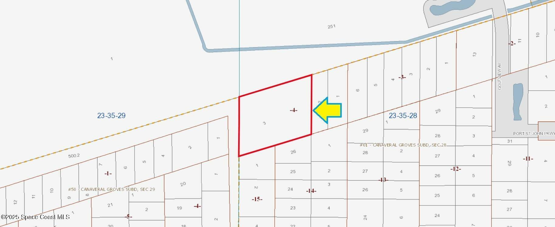 Property Photo: 00000 West Of Golf View Avenue FL 32927