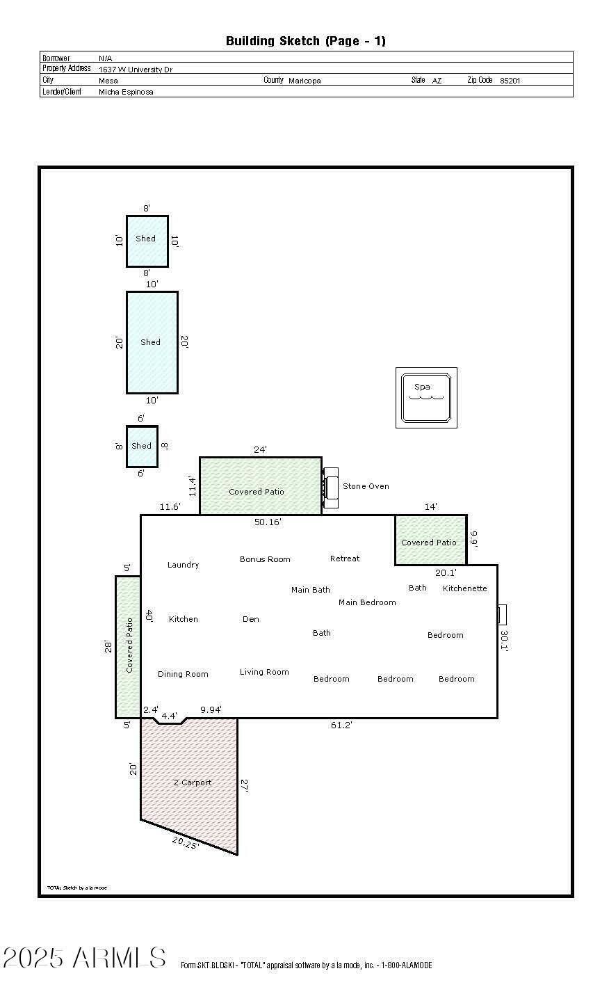 Property Photo: 1637 W University Drive AZ 85201