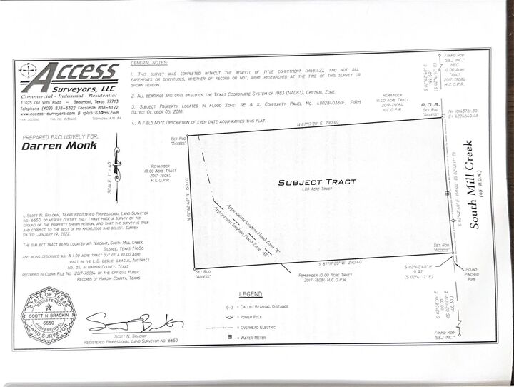 Property Photo: 998 S Mill Creek Dr TX 77656