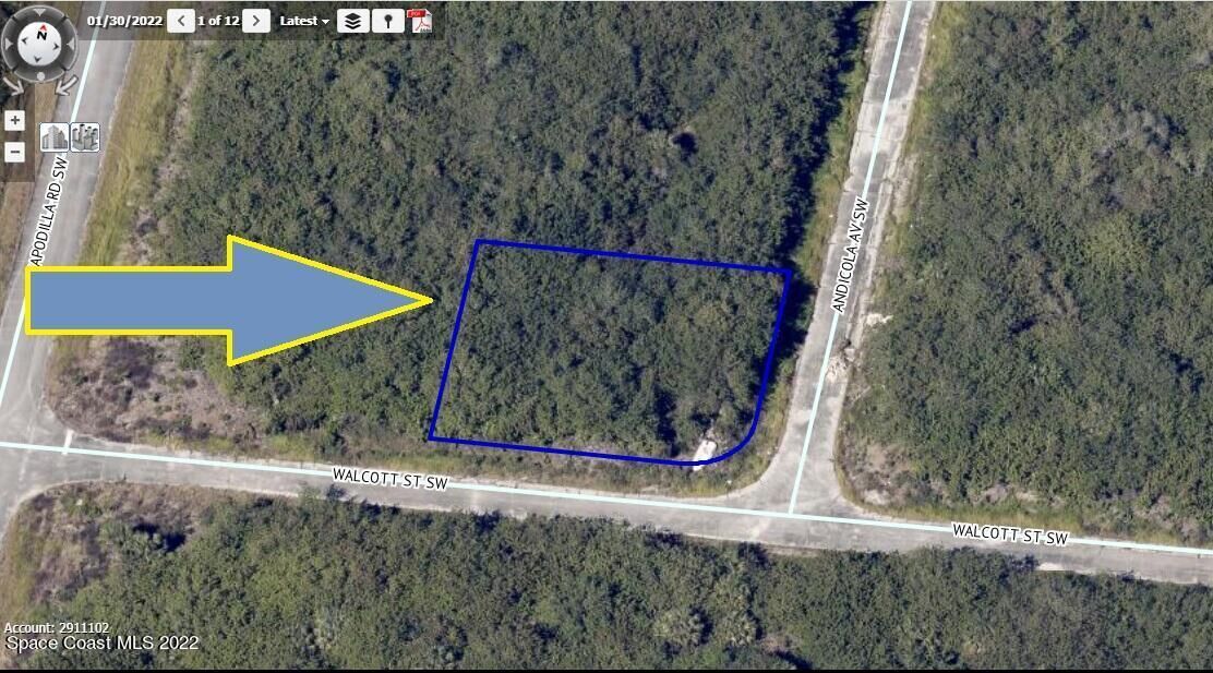 Property Photo:  897 Corner Lot On Walcott Street SW  FL 32905 