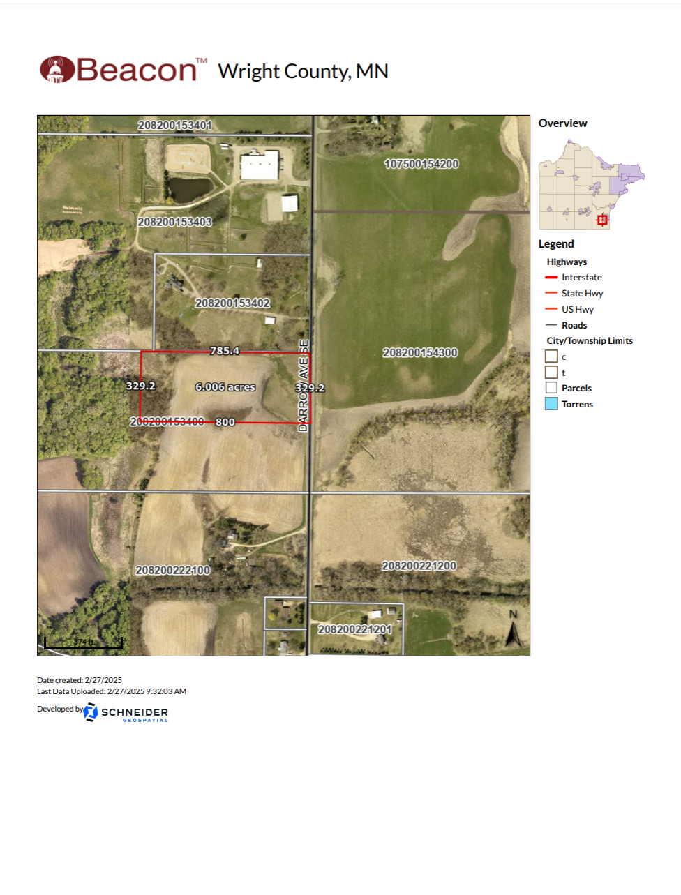 Property Photo: Tbd Darrow Avenue SE MN 55328