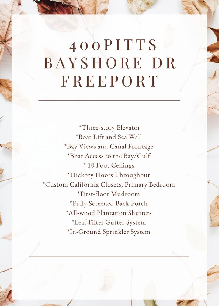 Property Photo:  400 Pitts Bayshore Drive  FL 32439 