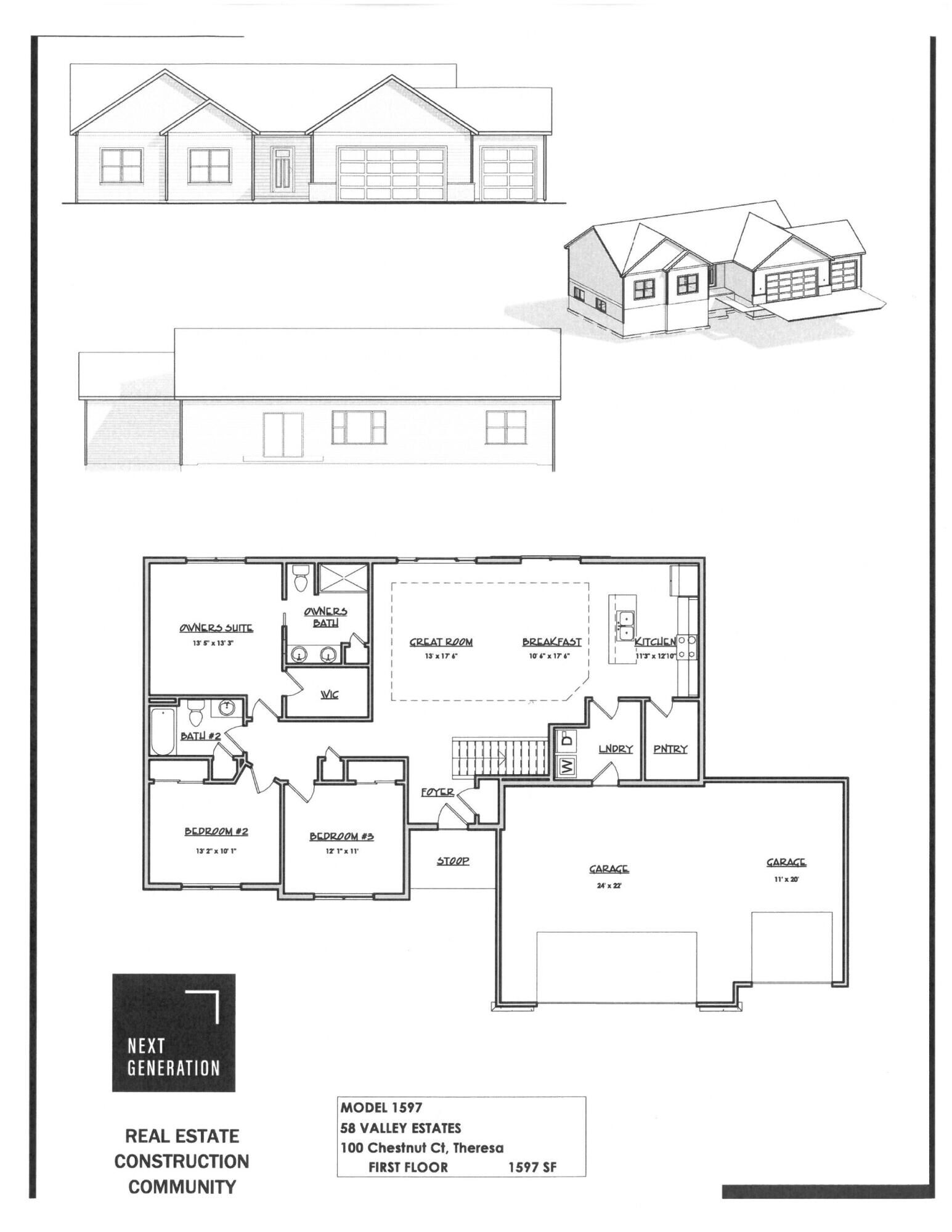 Property Photo:  100 Chestnut Ct  WI 53091 