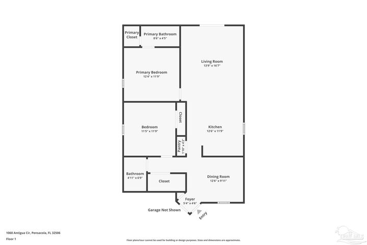 Property Photo: 1060 Antigua Cir FL 32506