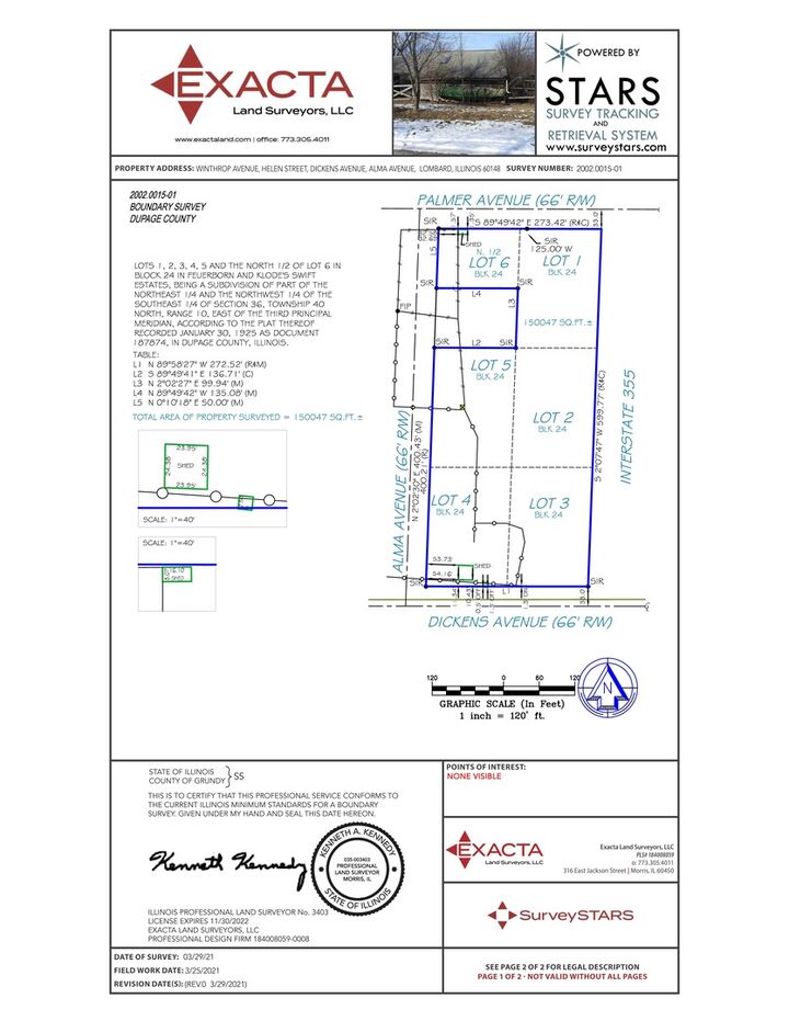 Property Photo:  Lots 15-20 Alma Avenue  IL 60148 