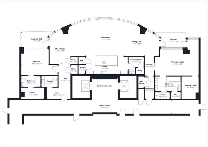 Property Photo: 1600 Post Oak Boulevard 1803 TX 77056