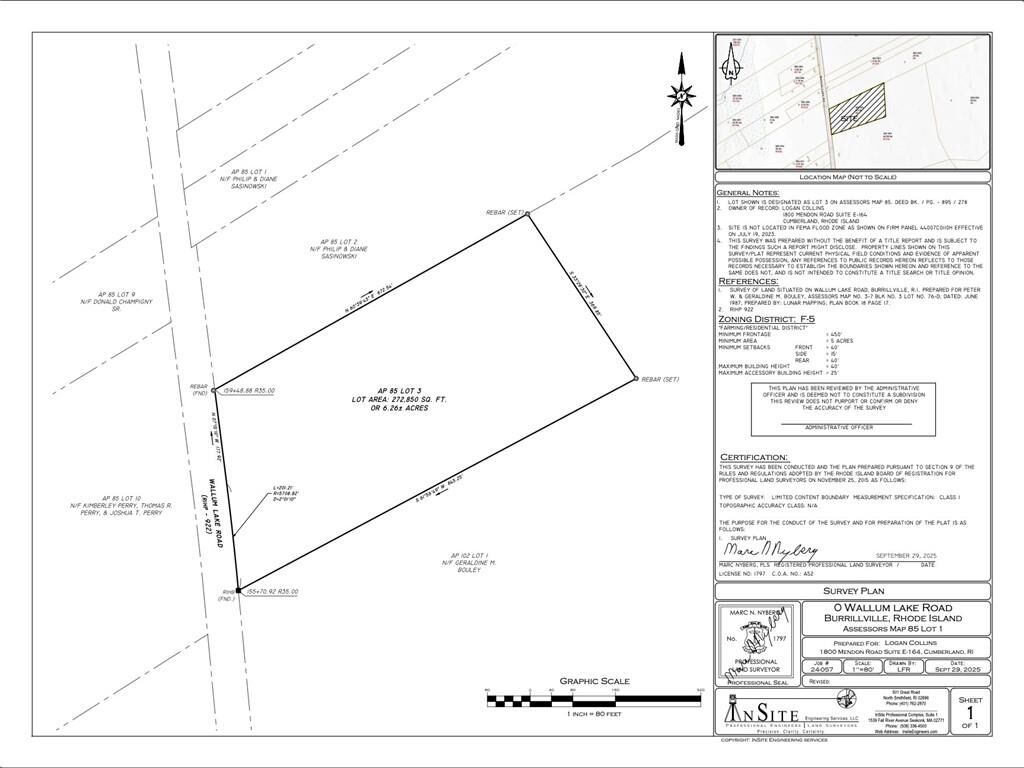 Property Photo:  0 Wallum Lake Road  RI 02859 