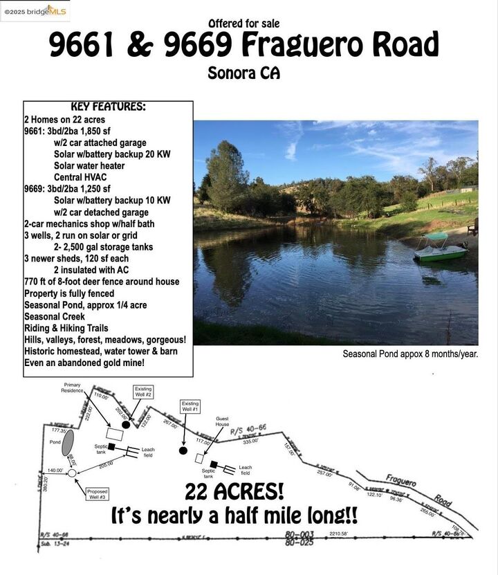 Property Photo:  9661 Fraguero Rd  CA 95370 