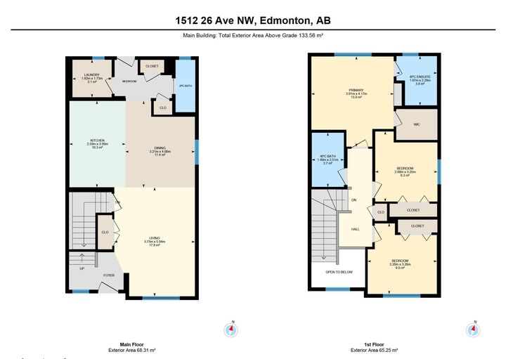 Property Photo: 1512 26 Avenue NW AB T6T 0W2