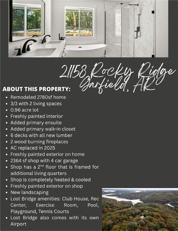 Property Photo: 21158 Rocky Ridge Place AR 72732