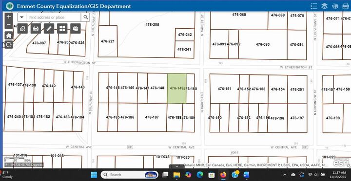 Property Photo: Tbd W Etherington MI 49701