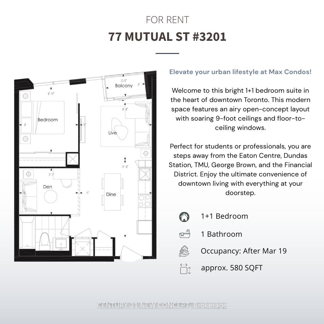 Photo de la propriété:  77 Mutual Street 3201  ON M5B 2A9 