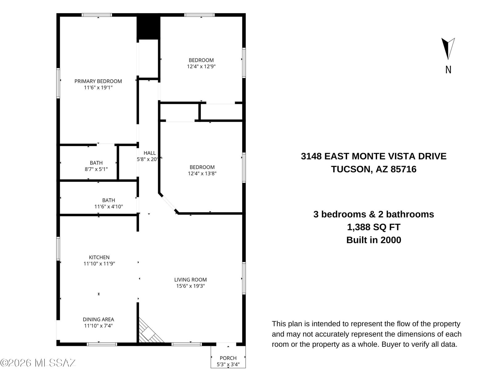 Property Photo:  3148 E Monte Vista Drive  AZ 85716 