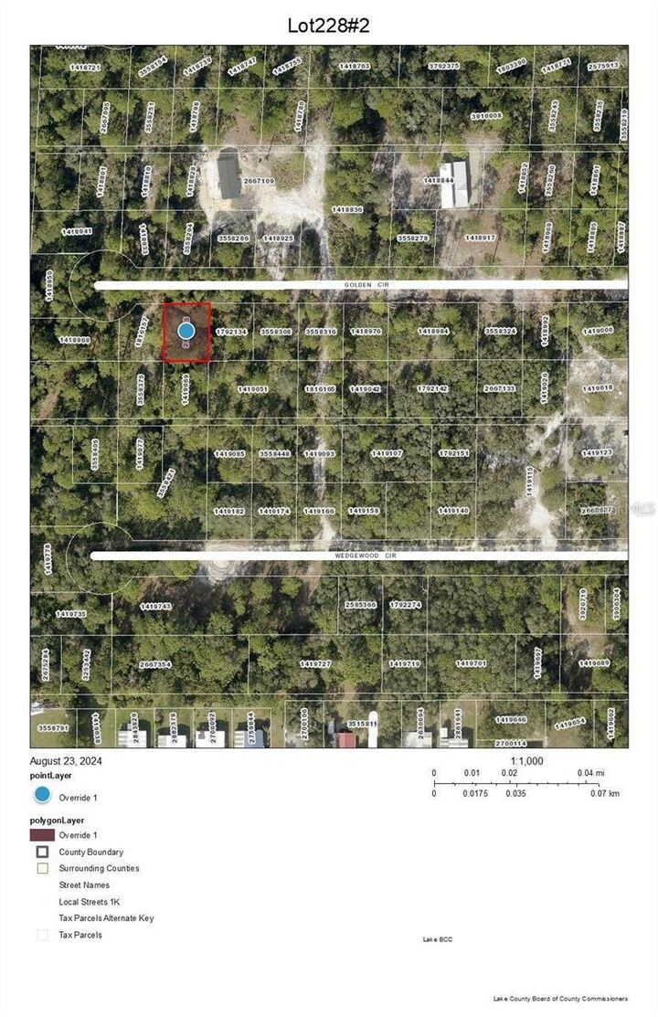 Property Photo:  Lot 228 Park Forest Blvd  FL 32757 