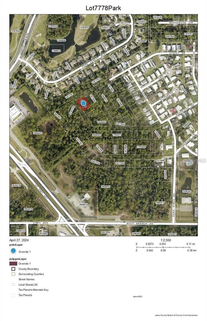 Property Photo:  Lots 77 &Amp 78 Park Forest Boulevard  FL 32757 