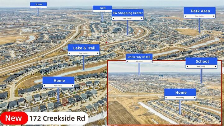 Property Photo:  172 Creekside Road  MB R3Y 0N9 
