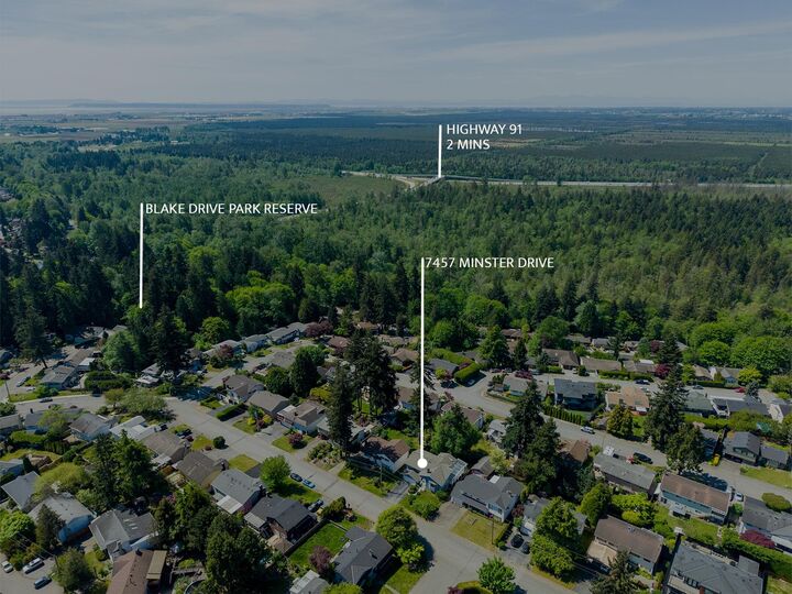 Property Photo:  7457 Minster Dr. West  BC V4C 4L8 