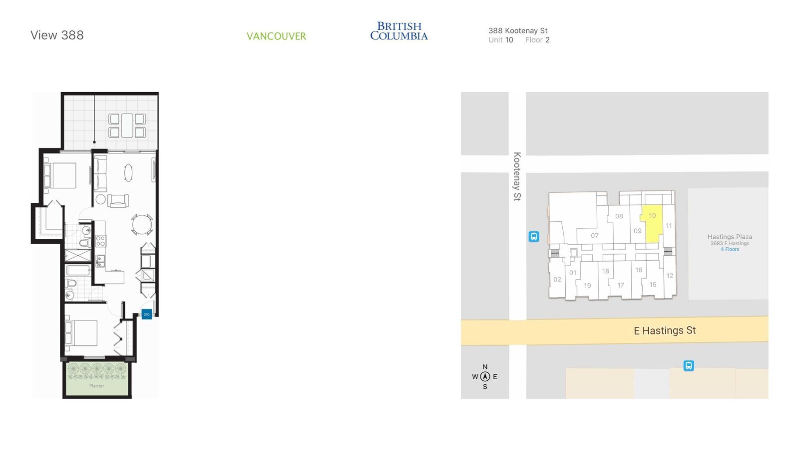 Property Photo:  388 Kootenay Street X10  BC V5K 0C5 