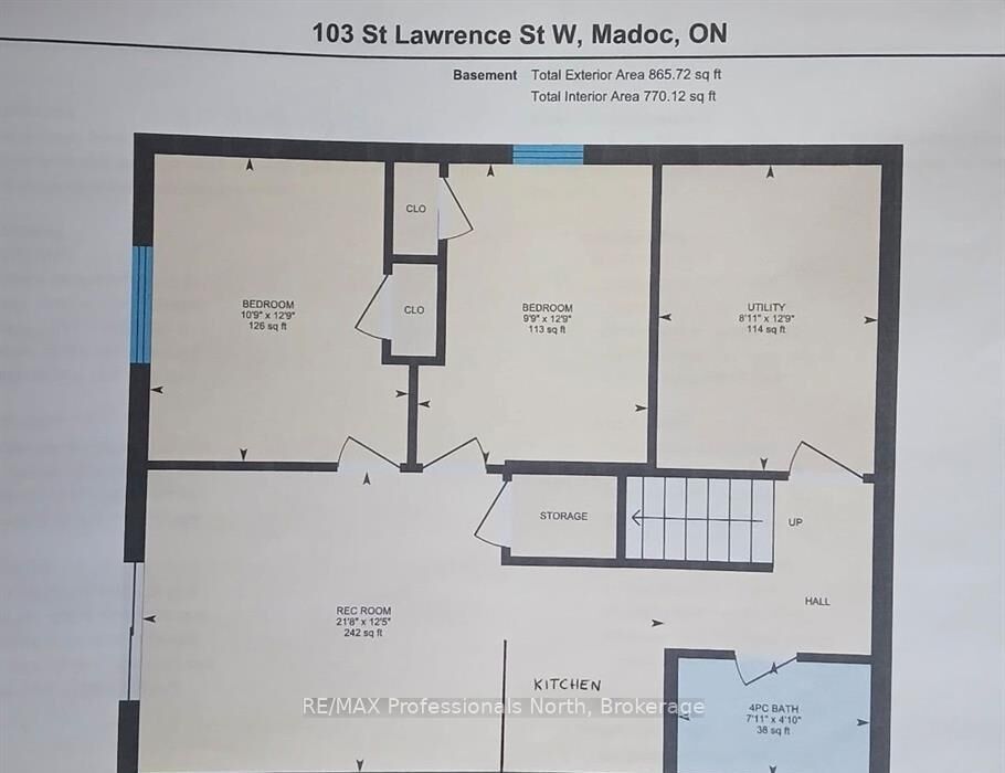 Property Photo: 103 St Lawrence Street W ON K0K 2K0