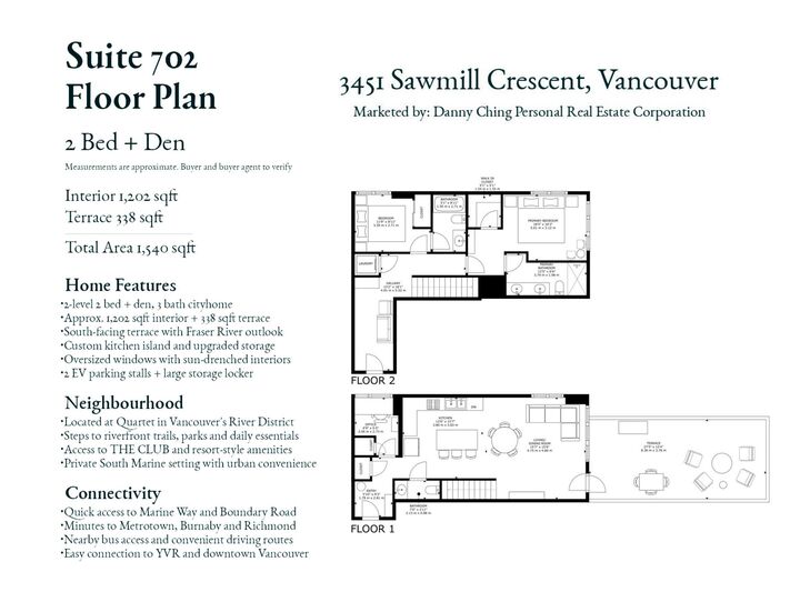 Property Photo: 3451 Sawmill Crescent 702 BC V5S 0H3