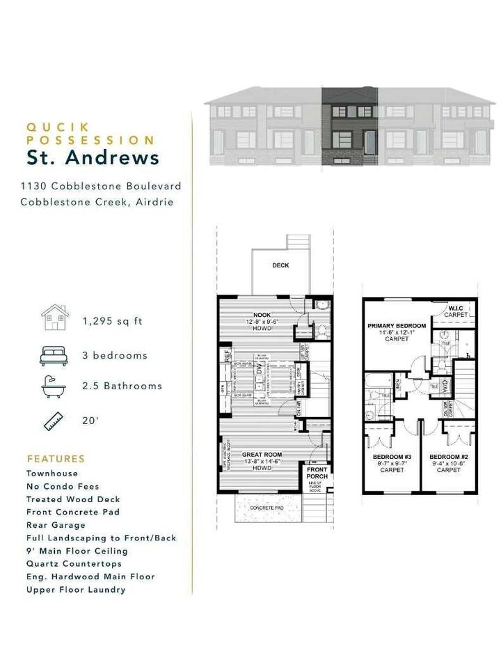 Property Photo: 1130 Cobblestone Boulevard SW AB T4B 5W5