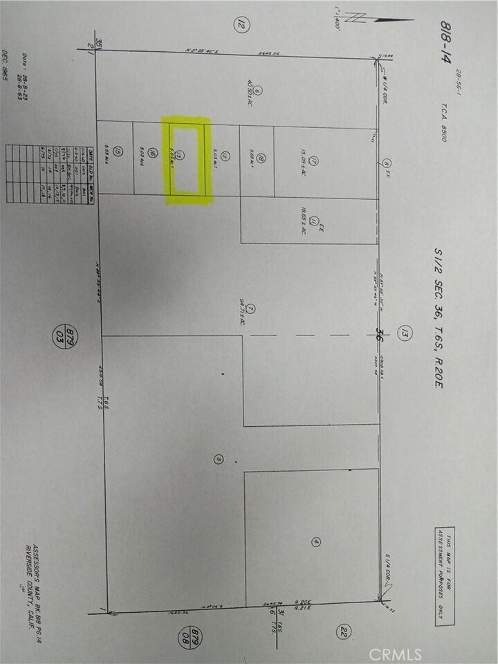 Property Photo:  0 818140013  CA 92225 
