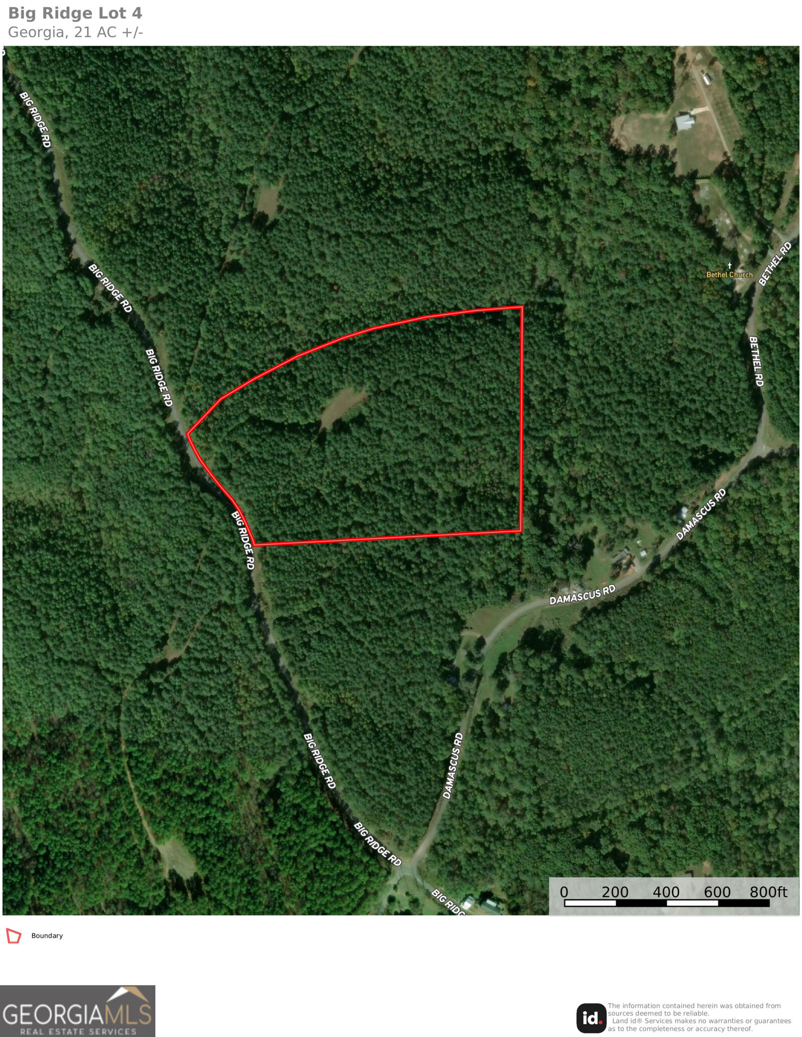 Property Photo: 21 Acres Big Ridge Road GA 30734