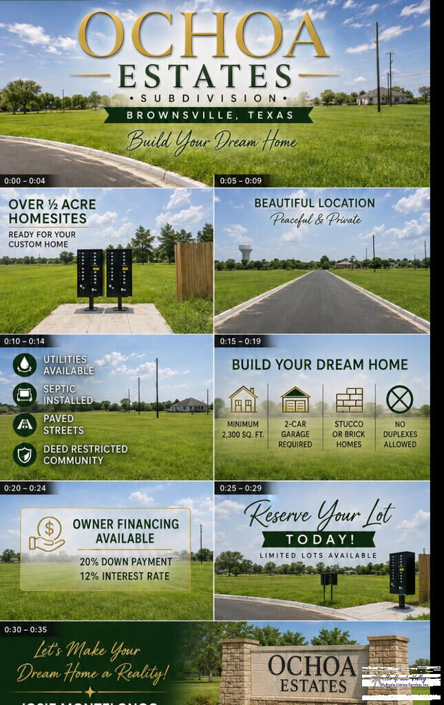 Property Photo: 0000 Ochoa St Lot #1 Block 1 TX 78521