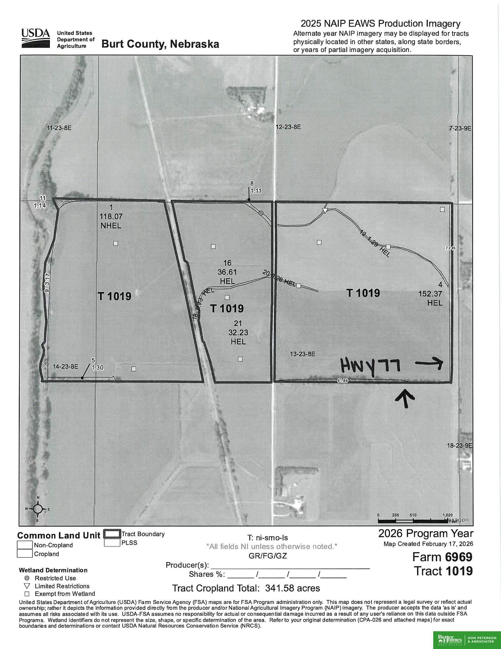 Property Photo:  Highway 77  NE 68038 