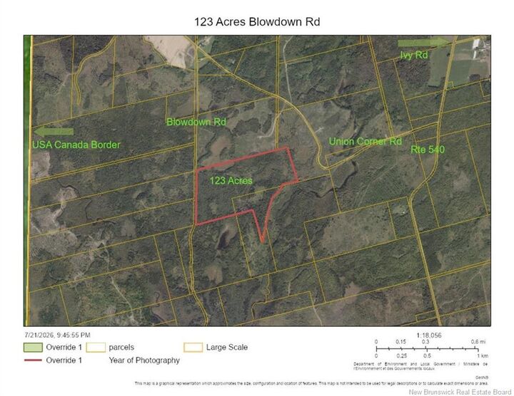 Property Photo:  0000 Blowdown Rd  NB E7N 2G3 